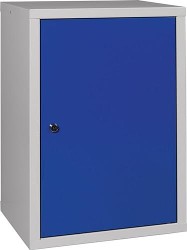 Nordwest Hängeschrank H600xB400xT300mm Vollblech,1 BD lichtgrau/enzianblau