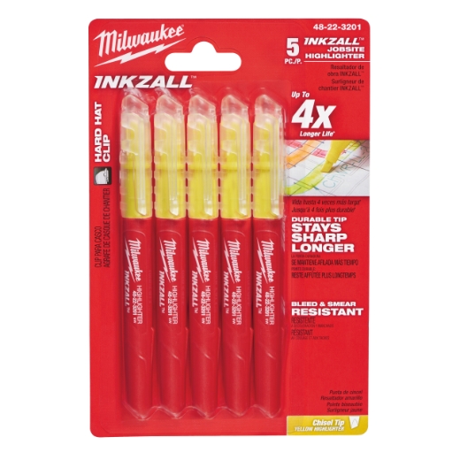 MILWAUKEE INKZALL Leuchtmarker gelb (5pc)