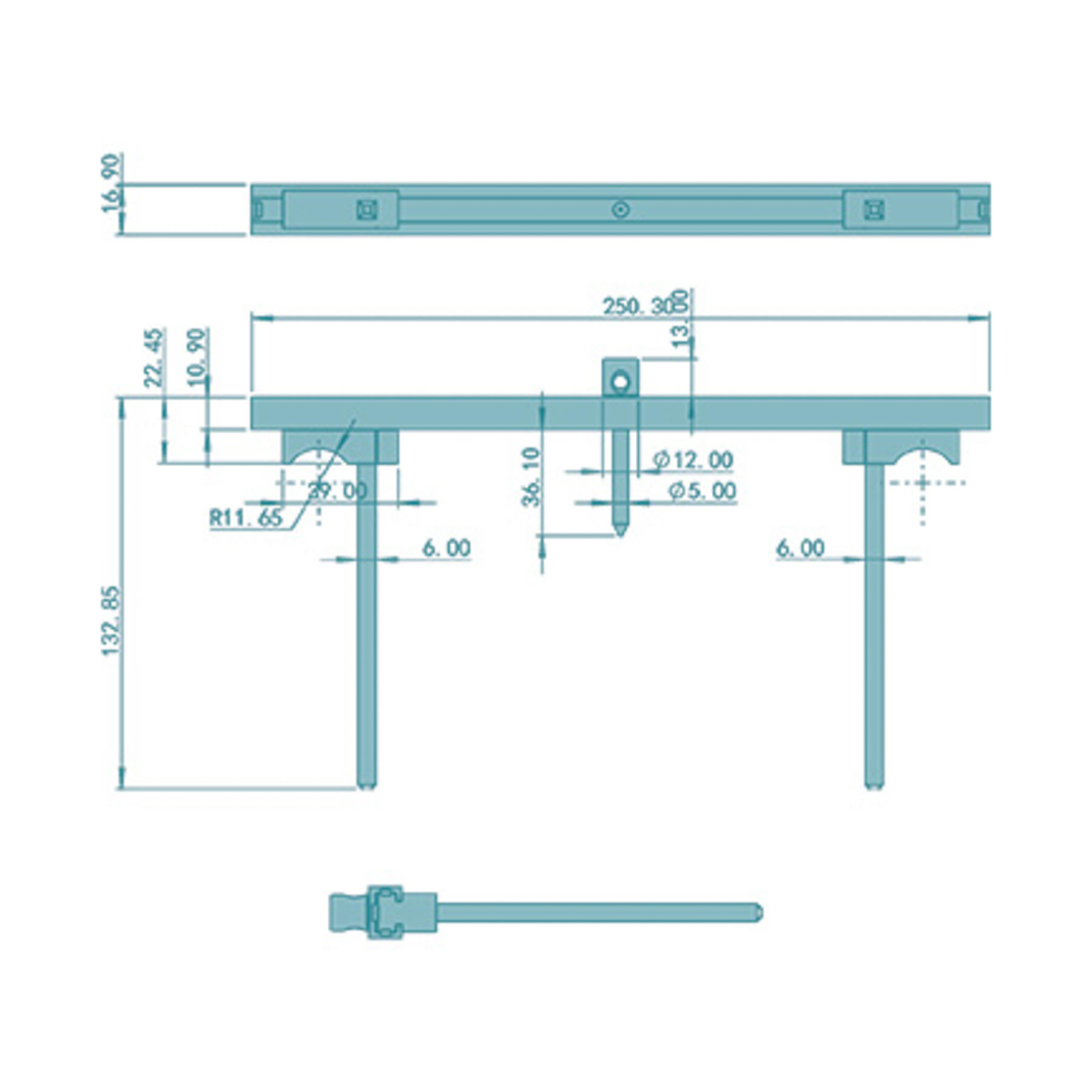 FEPS Tool Zylindermesslehre FE-ML002 Aluminium silber