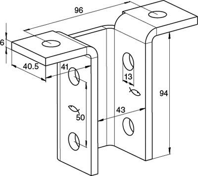 FISCHER Verbindungselemente FUF 8T