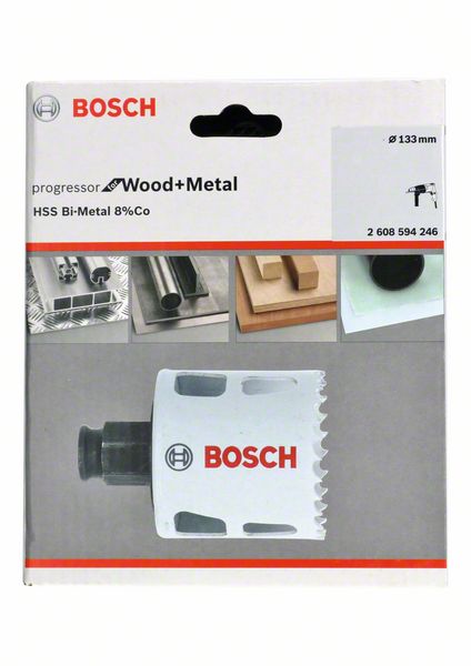 BOSCH Lochsäge Progressor for Wood and Metal, 133 mm