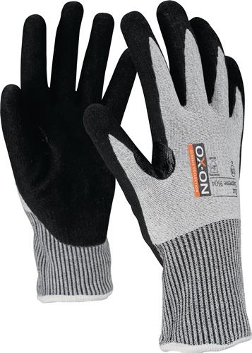 OX-ON Schnittschutzhandschuhe Cut Supreme 9604 Gr.8 schwarz/grau/weiß EN388,EN420