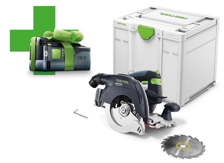 FESTOOL Akku-Handkreissäge HKC 55 EB-Basic-5,0, 577034