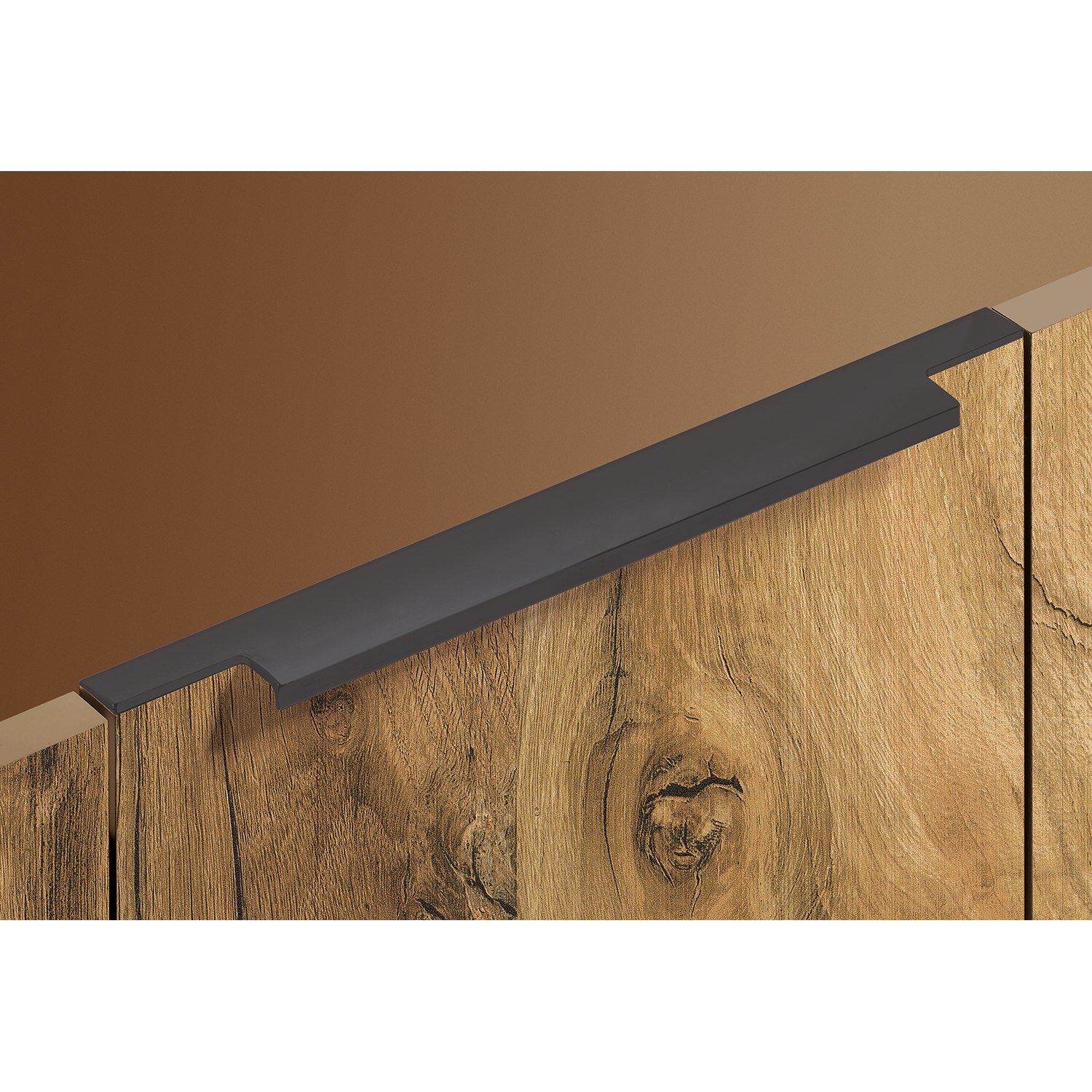 HETTICH Griffleiste Lamezia, L 795 mm, B 39 mm, Schwarz matt, 9265980